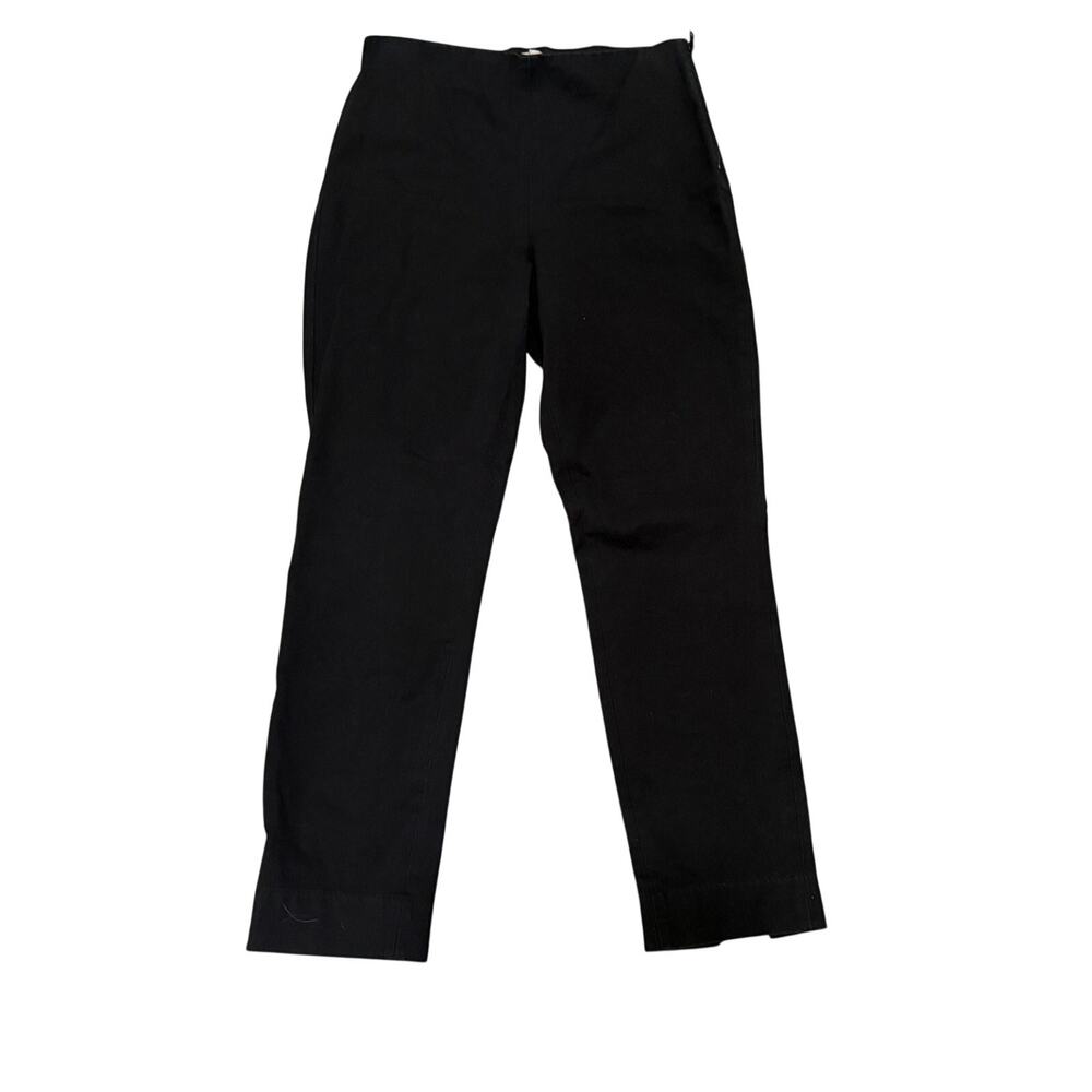 Everlane Black Straight Leg Pants Side Zip 8 Office Quiet Luxury Career Casual